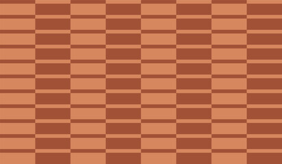 Brown terracotta wall bricks seamless pattern background abstract wallpaper graphic texture vector illustration 
