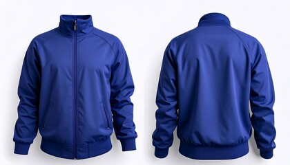 Blue Jacket Mockup Sportswear Catalog Collection for Active Lifestyle, Fashion and Casual Wear