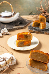 Chinese Mooncake for Mid Autumn Festival – Traditional Dessert