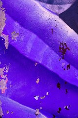 Textured urban decay in vibrant purple hues with a grunge overlay. 90s influence, Y2K style, distressed texture, peeling paint. Posters, digital art, modern 90s, Y2K creative banner.