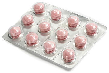 Rose pills in blister pack. Pill is there to give health and great style. Health is all what every one needs. Pack gives style.