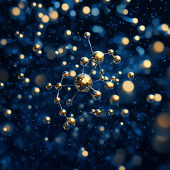 Rendering creates visuals of molecules providing an opportunity for science and theoretical study on what makes connections for molecules.