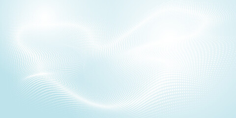 Dot white blue wave light screen gradient texture background. Abstract  technology big data digital background.