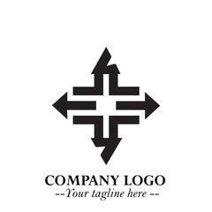 Sleek Electrical Logo Symbol on a Clean White Background for Modern Branding Design Elements Art