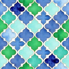 Geometric Elegance in Color: A vibrant mosaic of elegant shapes and colors, inviting the eye to explore a captivating interplay of pattern and hue.