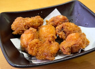 Crispy Fried Squid Karaage – Close-up