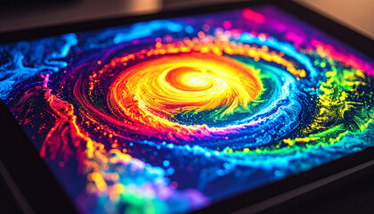 Thermal vision of a storm using hologram technology