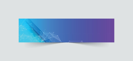 Abstract LinkedIn Banner With Plexus Lines