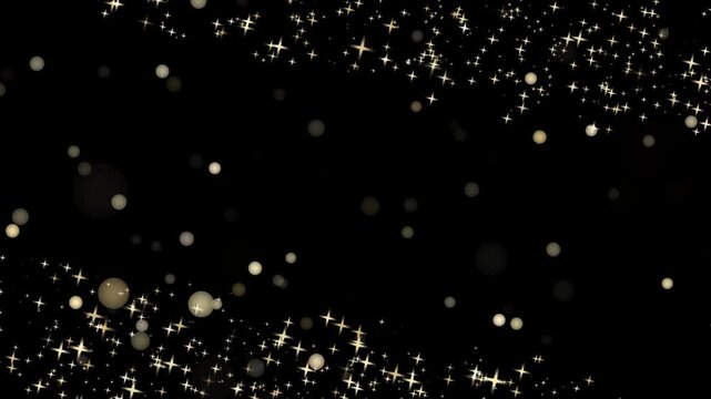 贅沢なゴールドのキラキラエフェクト