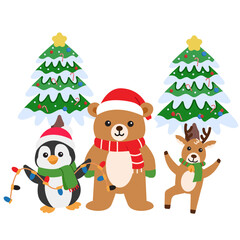 Christmas Friends with Candy Canes