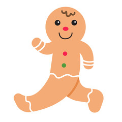 Running Gingerbread Man Cookie