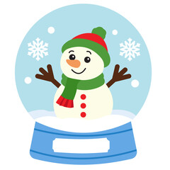 Snow Globe with Snowman