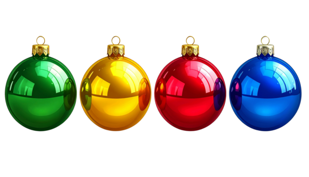  Multicolor Holiday Bauble Set for Seasonal Decoration Themes