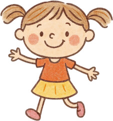 ジャンプする子供た, jumping children, happy kids Banner, happy cute kids boy and girl jump, Freude, 元気な子供たち. Generative AI