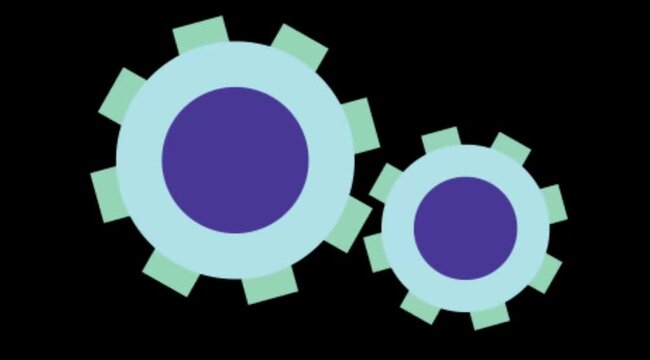 Gears and cogs animation
