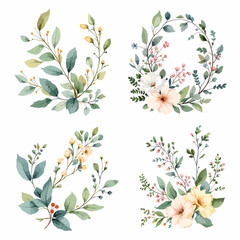 Seamless vector floral pattern with spring pink blossom flowers and green leaves decoration