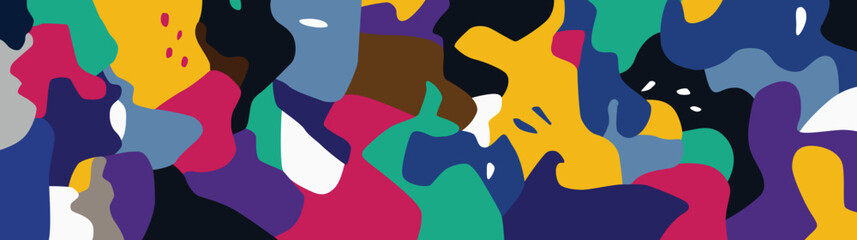  People mental illness , psychology issues abstract vector background