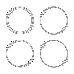 Creative circular border designs for artistic projects and crafts