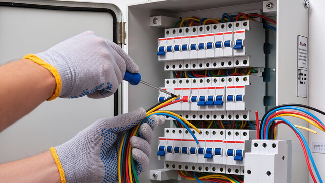electrician at work 
