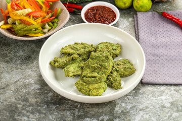 Indian cuisine - Mint chicken tikka