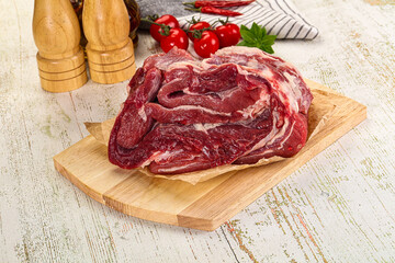 Raw beef meat for cooking