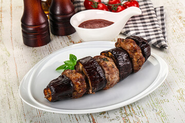 Turkish cuisine - Patlican Kebab with eggplant
