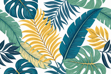 Beautiful Tropical Leaf With Strong Shadows High-Quality Stock Image