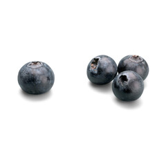 Fresh Blueberries Isolated on White Background.