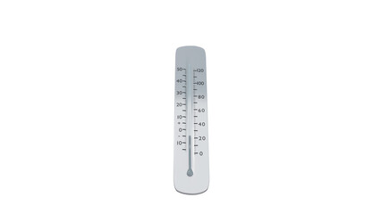 thermometer shows a temperature decrease