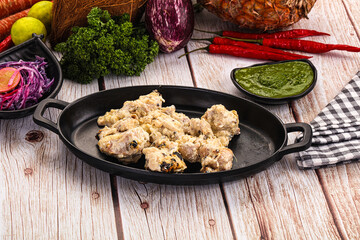 Chicken tikka with cream sauce
