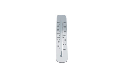 thermometer shows a temperature decrease