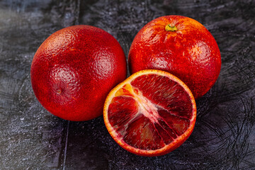 Red sweet juicy orange fruit
