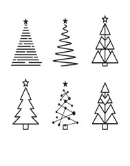 Fototapeta premium christmas tree vector, diagonal christmas tree
