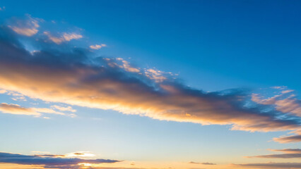 Fototapeta premium Blue Sky and Sun Rays Through Fluffy Cumulus Clouds Heavenly Light Shining Down Time-Lapse