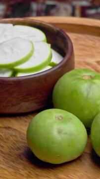 Vertical Video of Indian Round Gourd (Tinda)