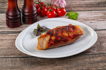 Roasted duck breast fillet meat