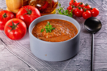Gazpacho - cold Spanish tomato soup
