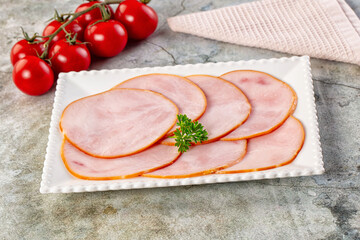 Delicous pork carbonate slices snack