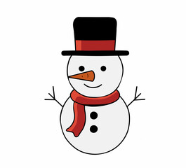 Cartoon Snowman