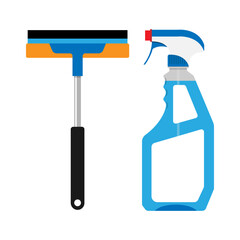 Window cleaning service . Window glass cleaning vector logo