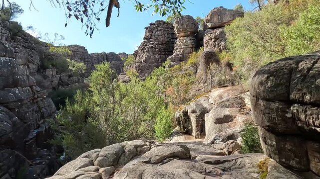 rand Canyon Walk in Grampians or Gariwerd, Australia - Scenic Hiking Trail and Canyon Views