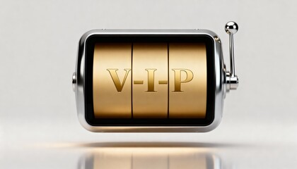 VIP slot machine with 777 in casino vibes