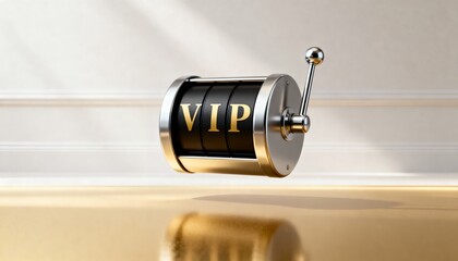 VIP slot machine with 777 in casino vibes