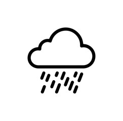 Rainy day icon perfect for weather apps, forecasts, and climate change awareness