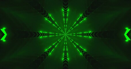 Dynamic green tunnel video loop showcasing seamless motion and depth effects for engaging backgrounds