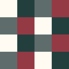 Checkered Christmas colors seamless pattern