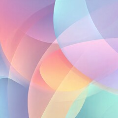Obraz premium Abstract Pastel Background with Curved Shapes and Soft Light, Modern Design