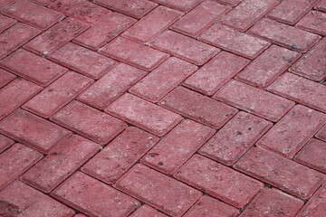 red brick road pattern blok as a background