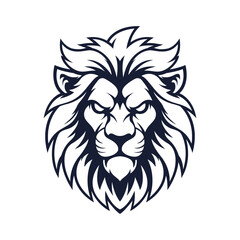 lion mascot logo vector design template modern style