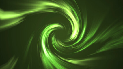 Fototapeta premium Electric Lime Green Glowing Spiral Vortex Background